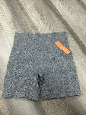 Colsie High-Waist Ribbed Grey Women's Shorts